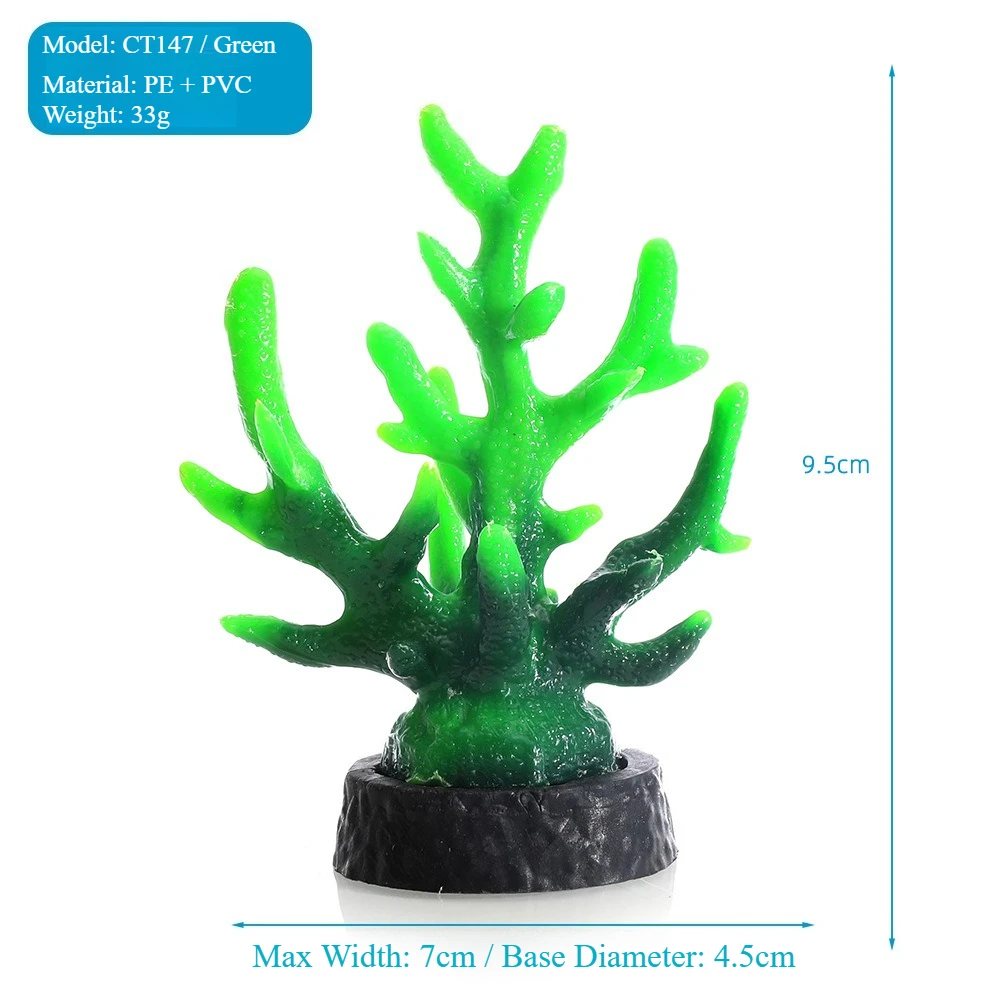 Exquisite Underwater Seaside Scenery Decor with Artificial Coral Branches, Rockery Elements, and Shells