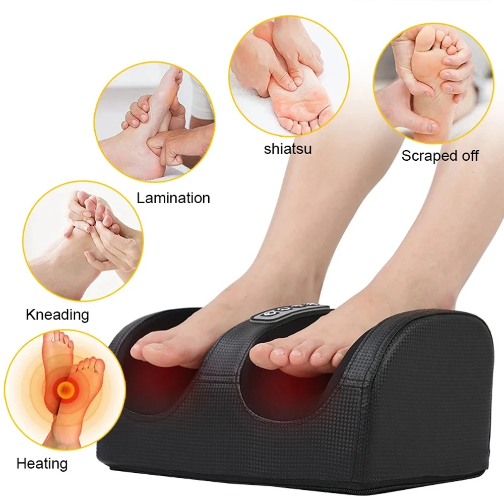 Electric Foot Massager Kneading Foot Hot Compress Machine Constant Temperature Shiatsu Massage Care Foot Machine Tool Household