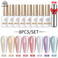 BORN PRETTY Cat Magnetic Moonlight Gel Nail Polish Set 10ml Sparkle White Silver Water-light Soak Off UV Gel Nail Art Manicure 1