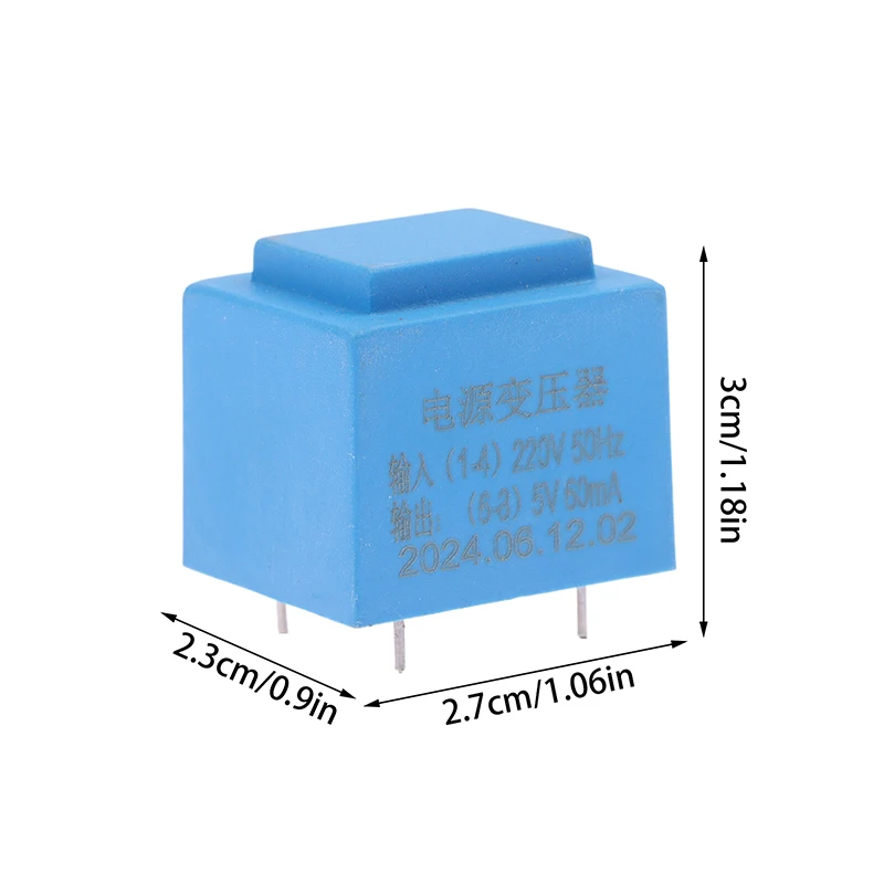 Power Transformer pcs Encapsulated Transformer 0.5W 220V To 12V Power Mini Sealed Type Plug In PCB Board 4 Pin Waterproof Encapsulated Transformer