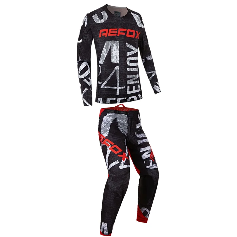 AEFOX New Breathable Riding Set Mountain Off-road Racing Suit Anti Fall Rally Motorcycle Suit Bicycle Adult Set