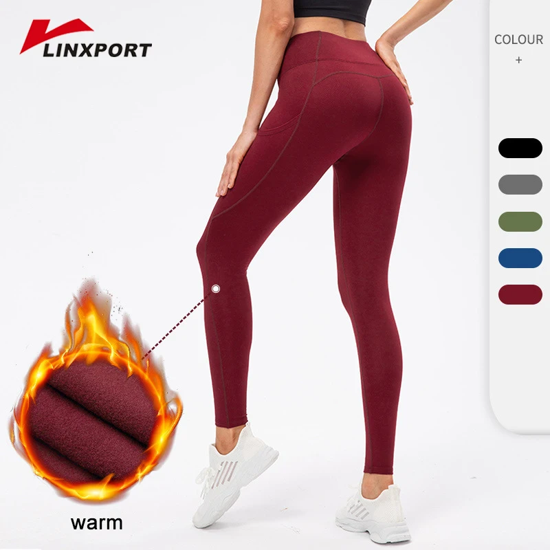 

Female Fleece-lined Leggings Push Up Sportswear Women Exercise Wear Breathable Soft Trousers Running Tights Femme Pilates Capris