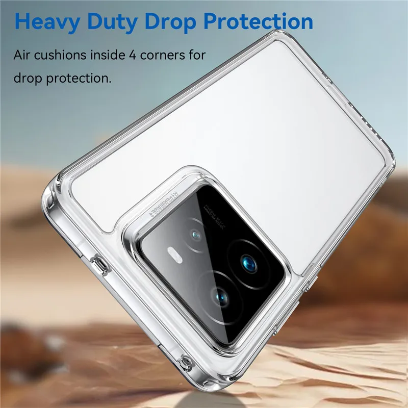 Enhanced Protective Case Cover - TPU Border & Acrylic Backplane Bumper