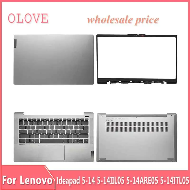 Nuovo Per Lenovo Ideapad 5-14 5-14Iil05 5-14Are05 5-14Itl05 Laptop Lcd Cover Posteriore Cornice Anteriore Tastiera Inferiore Poggiapolsi Superiore