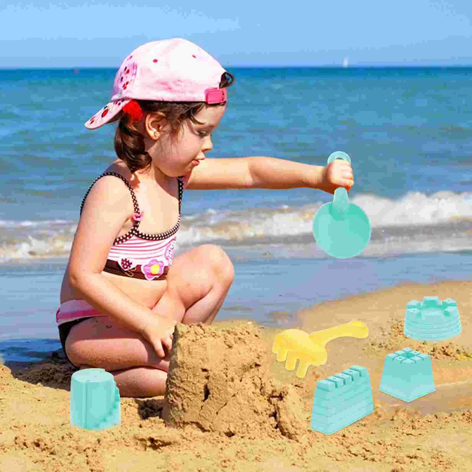 Playing with Sand Beach Toy Toddler Child Kids Outdoor Toys Castle Maker Game Wear-resistant 6
