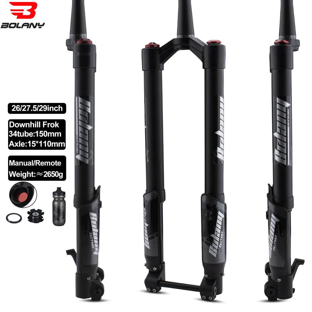 BOLANYMTBFrontForkThruAxleAirSuspensionInverted34140mmBike