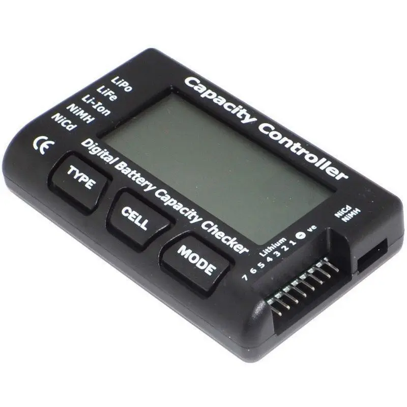 

Digital Battery Voltage Tester Checker LiPo LiFe Li-ion Nicd NiMH Battery Voltage Tester Checking Capacity Controller Test Tools
