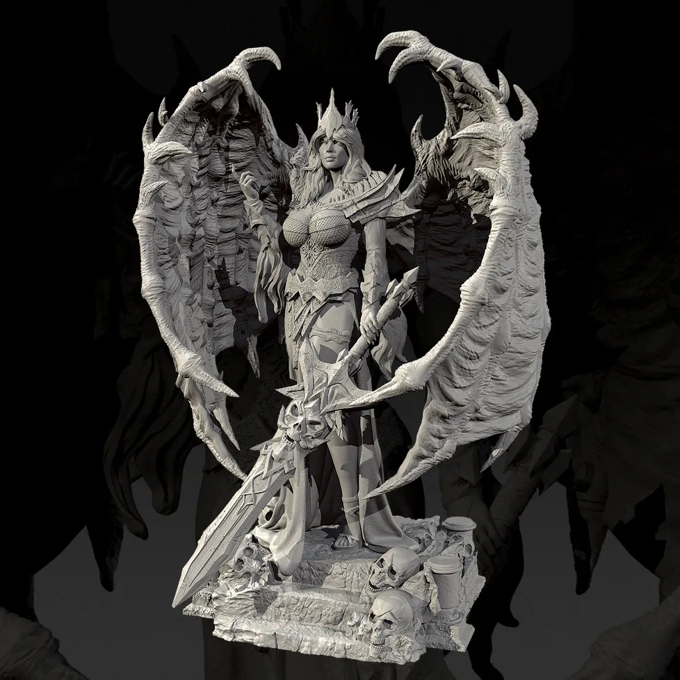 남자의 키 50mm 75mm 90mm 수지 모델 키트 피규어 무색 및 자체 조립(3D 프린팅) TD-7759/3D