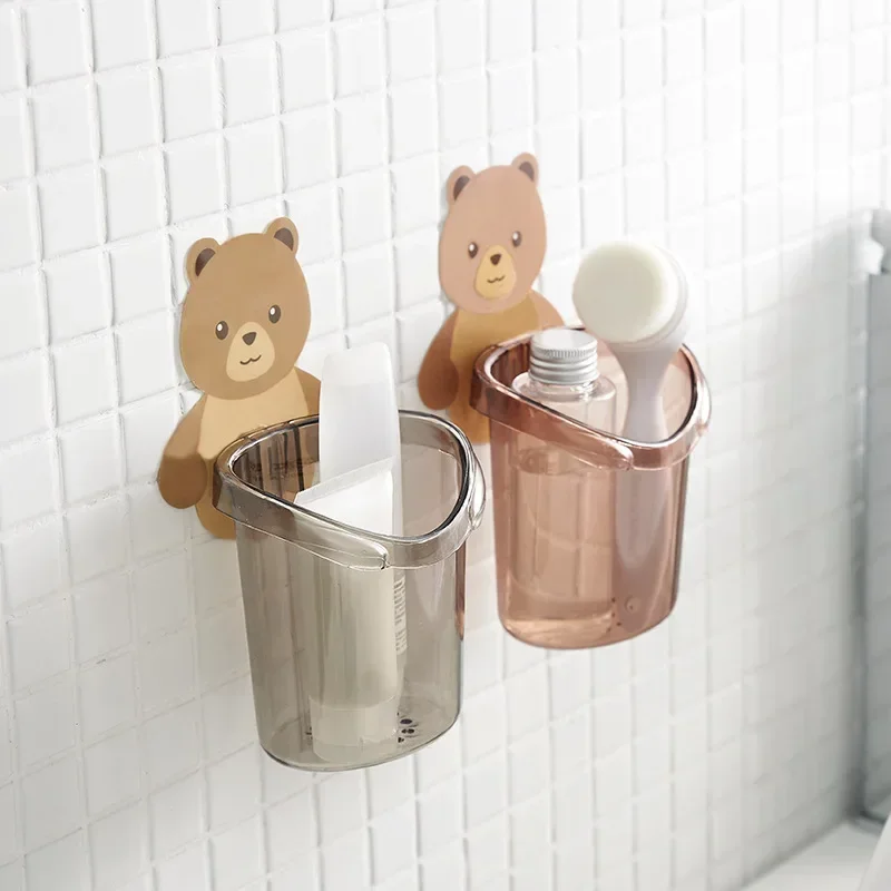 Home Bathroom Accessories Set Toothbrush Holder Toothpaste Storage Rack Wall Mount Toothbrush Cup Rack Stand Child toothbrush holder,bathroom storage rack
