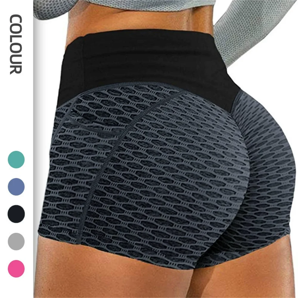 Impact Shorts Gym Clothes Woman Fitness Sports Biker Workout Clothes Bum Seamless Scrunch Shorts Yoga Stretch Running Pants 2