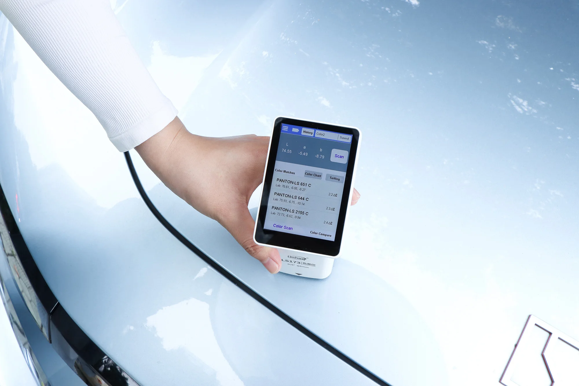Newly upgraded LS173 Portable multifunctional colorimeter Smart Touch screen automotive paint Color Difference Anayzer 5