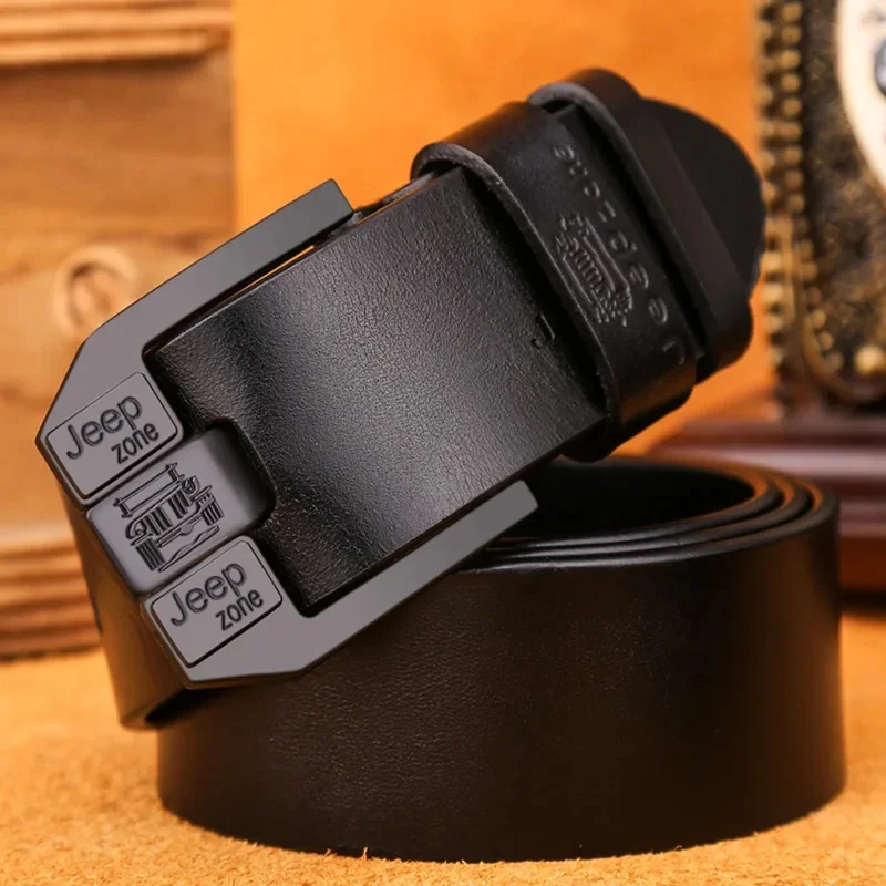 Big flat-black buckle Black