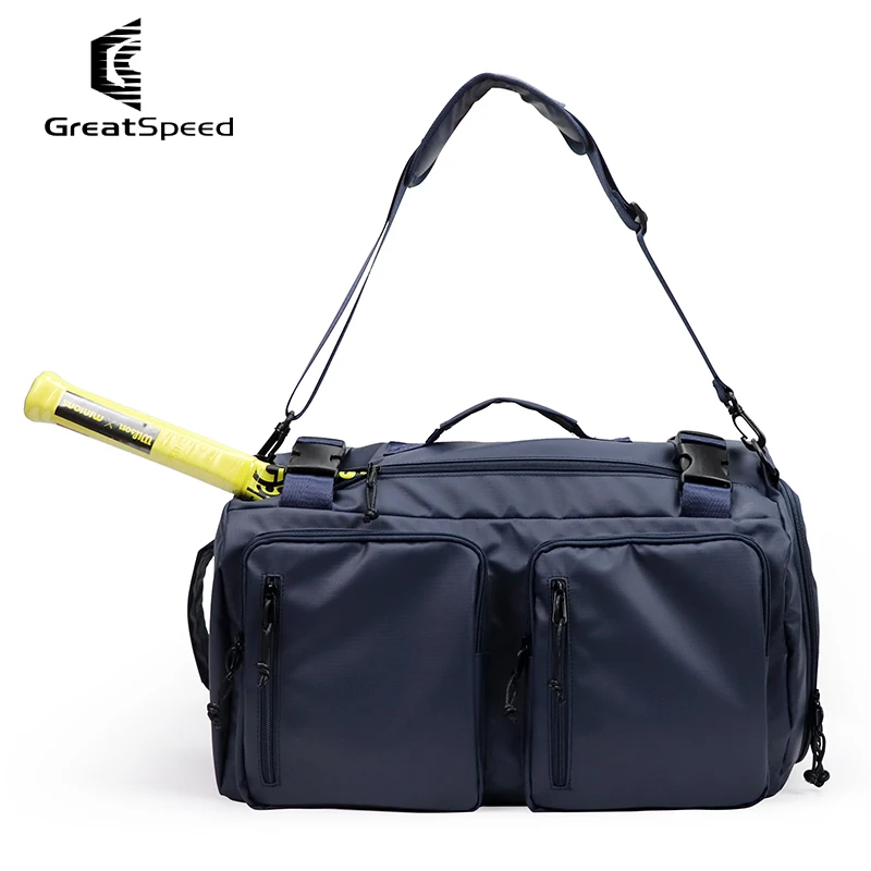 Greatspeed Tennis Badminton Backpack for 2Pcs Racket , Single Shoulder Hand-Held, Multi-Purpose Sports Bag, Waterproof 3 In 1 4