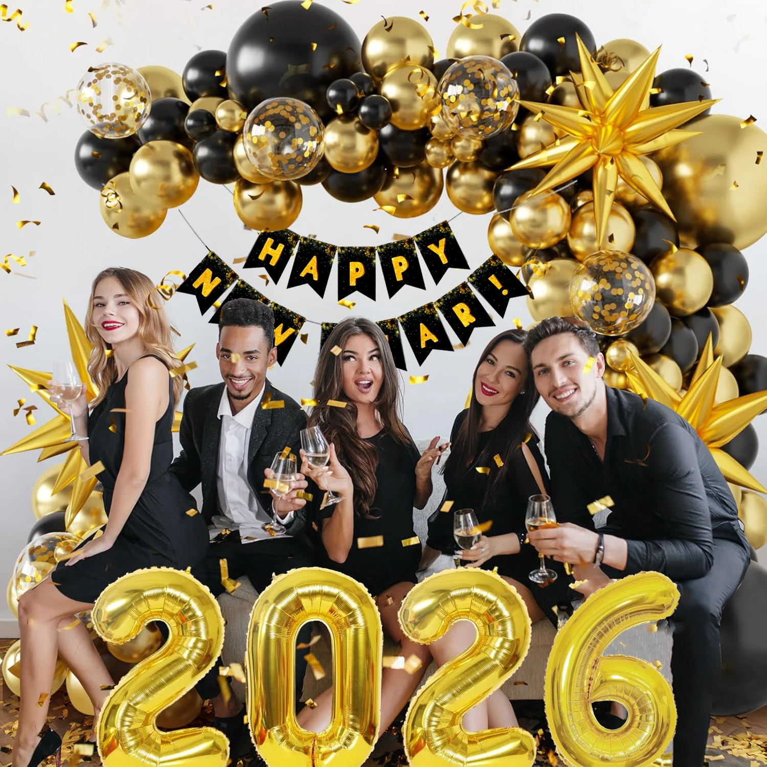 2026 NYE Balloon Arch Kit 6