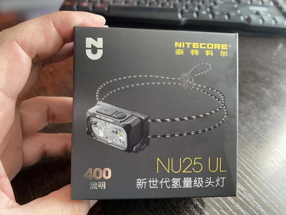 NITECORE NU25 400ルーメン 超軽量 充電式 ヘッドライト USB-C充電式