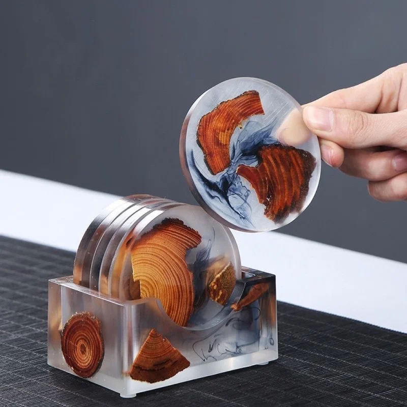 Juego De 12 Moldes De Posavasos De Resina, Moldes De Silicon | Cuotas Sin Interés
