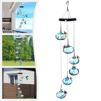 6 Glass Balls Hummingbird Feeder for Outdoor 1