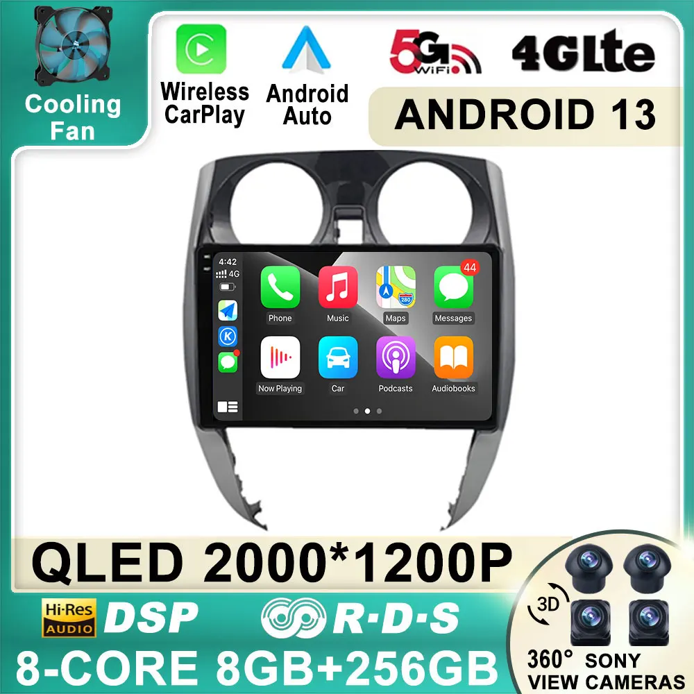 

Android 13 For Nissan Note 2 E12 2012 - 2021 Car Radio Multimedia Video Player Navigation GPS No 2Din 2 Din DVD