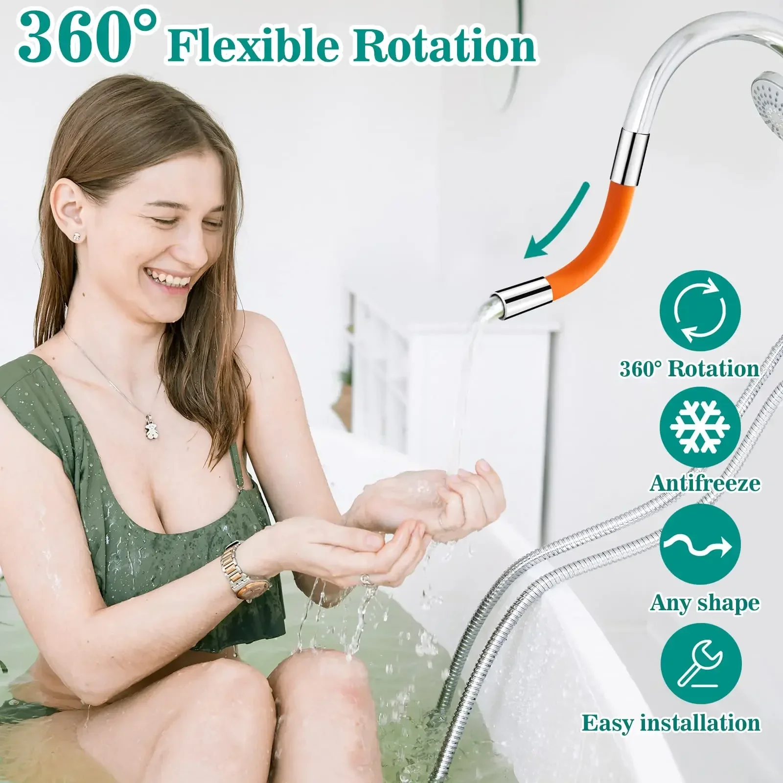 Description Picture 4 of itemUniversal 360 ° Faucet Extender Accessories Kitchen Accessories Bathroom Balcony Bathroom Faucet Extender Kitchen Sink