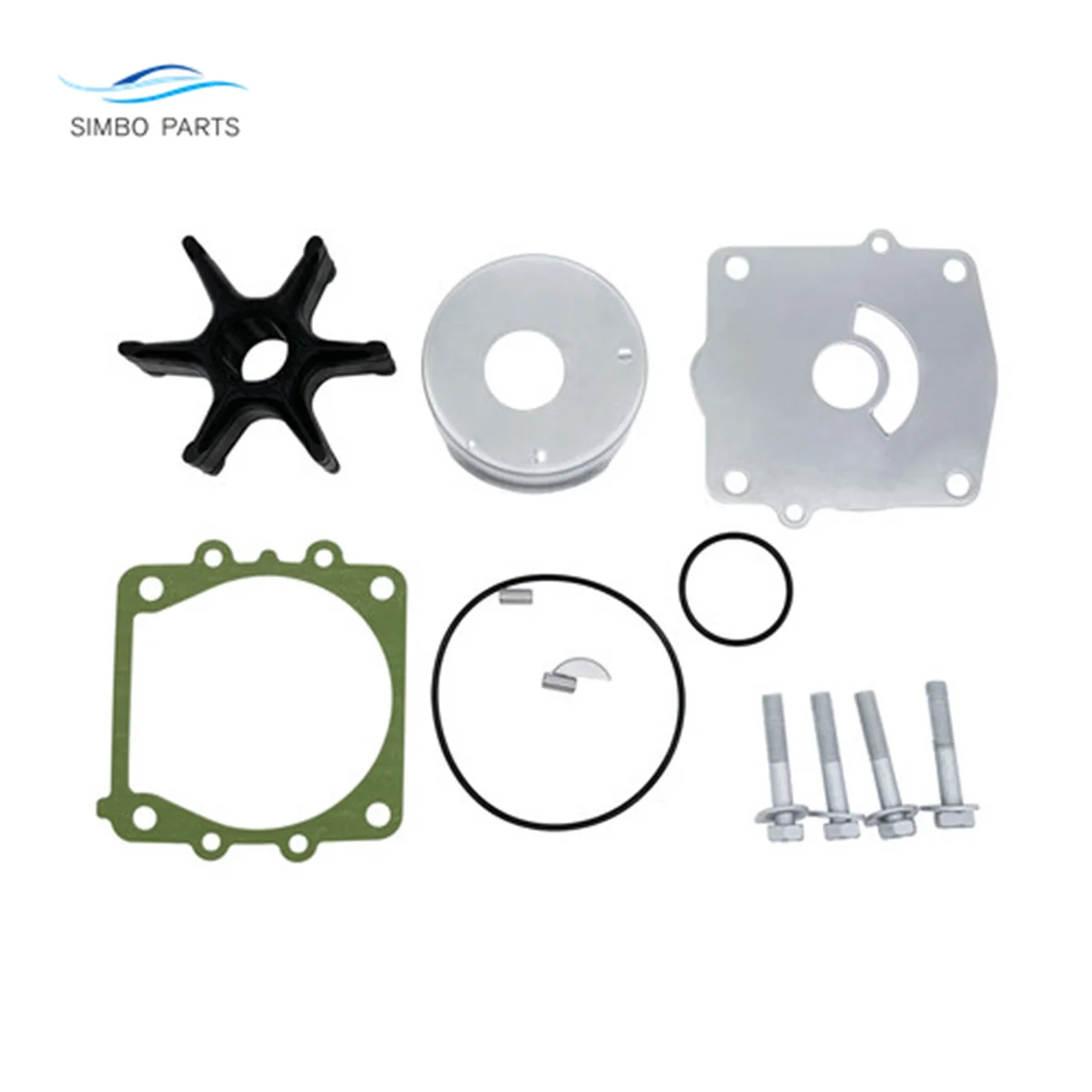 

61A-W0078-01-00 Water Pump Impeller Kit For Yamaha Outboard 150 175 200 250 HP 4 Stroke 61A-W0078-A2-00 61A-W0078-A3-00 18-3395