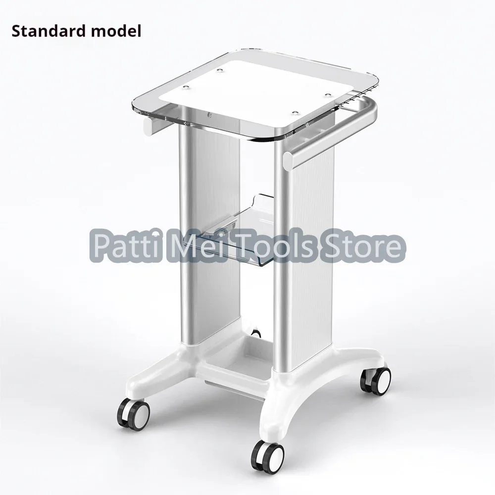Beauty Equipment Cart Beauty Salon Trolley Stand Holder Rolling Cart Roller Wheel Aluminum Stand Personal Care Appliance Parts