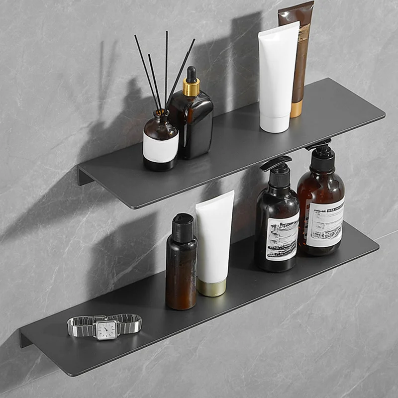 Bathroom rack gun gray word baffle wall hanging toilet washstand mirror front cosmetic storage rack