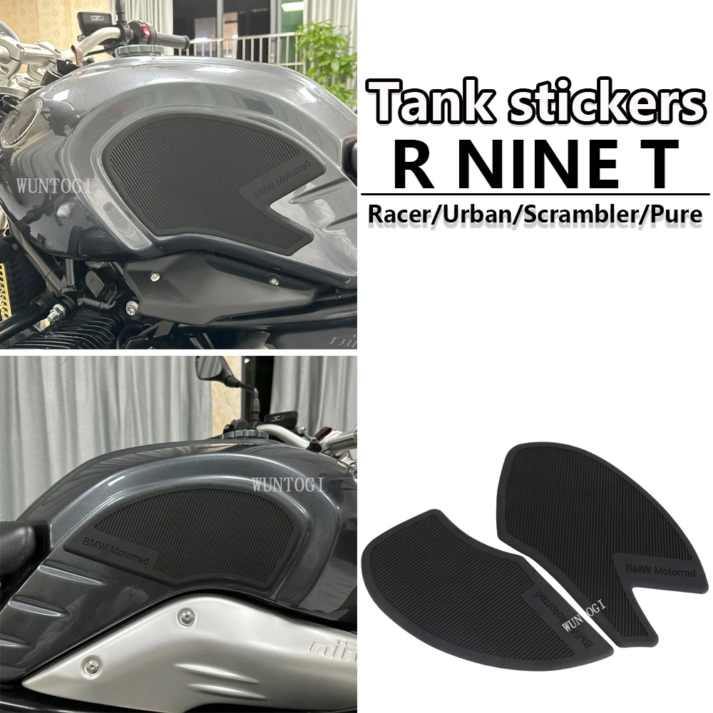 RNINET Motorcycle Tank Pad Sticker protect For BMW R NINET Pure R NINE T Racer Urban Scrambler Non-slip Anti Scratch Side Decal bburago 1 18 bmw r ninet urban gs static die cast vehicles collectible motorcycle model toys