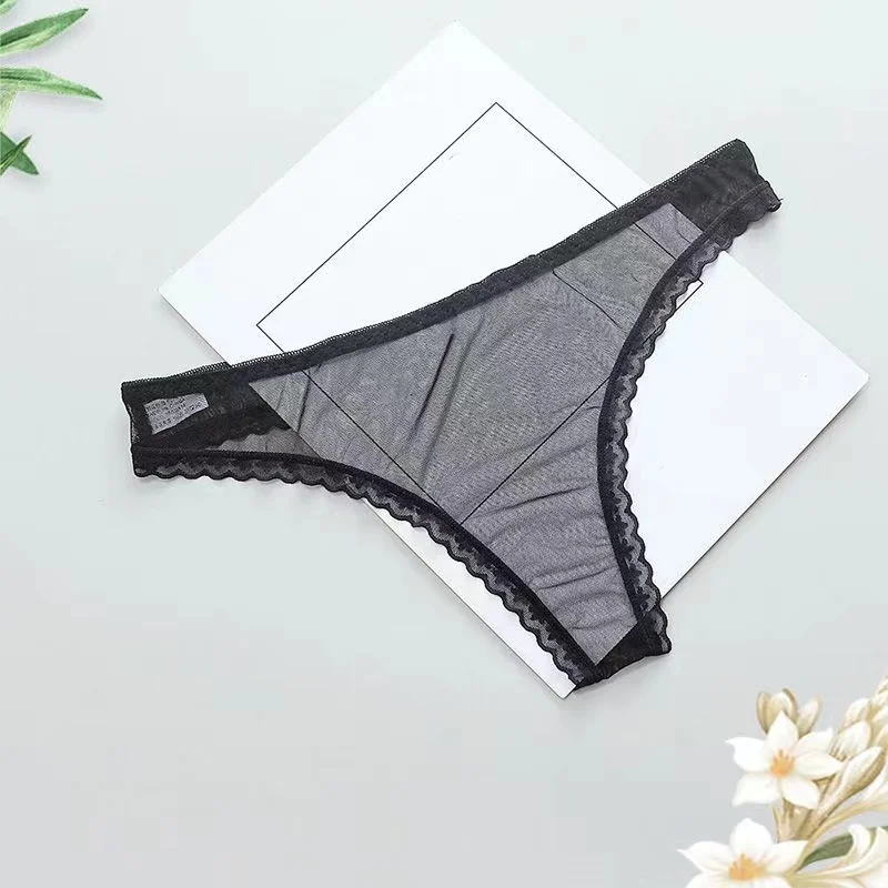 

Sexy Women's Panties Lingerie G String Thongs Lace Underwear Female Perspective Women's Panties Transparent Knickers