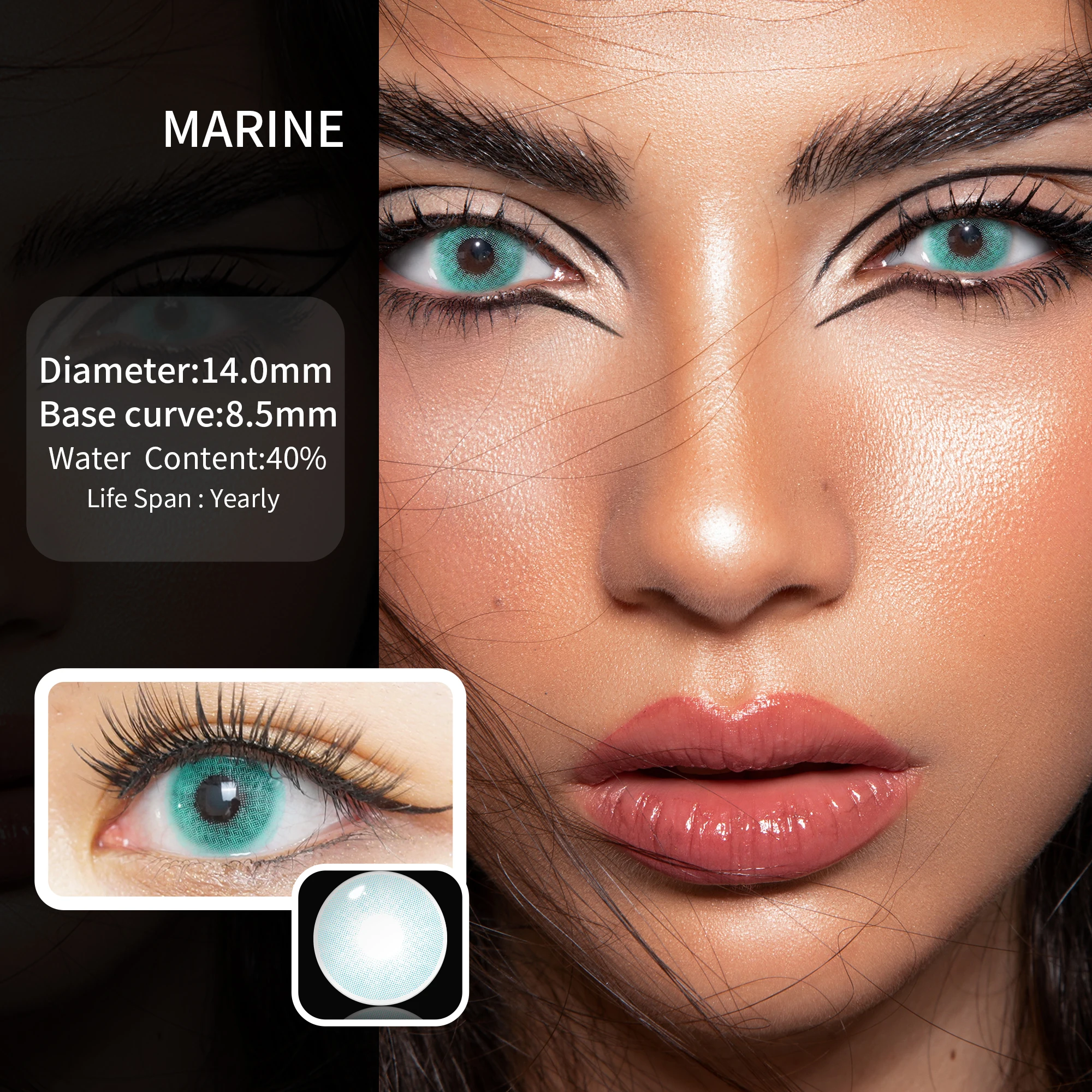 Contact Lenses 2Pcs for Eyes Color Yearly for Makeup Gray Contact Blue Brown Change Pupil Color Beauty Pupils ping