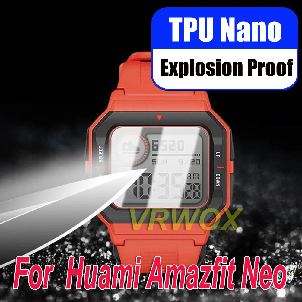 1 Pz Per Huami Amazfit Neo Hd Trasparente Antigraffio Morbido Tpu Nano Proteggi Schermo Antideflagrante