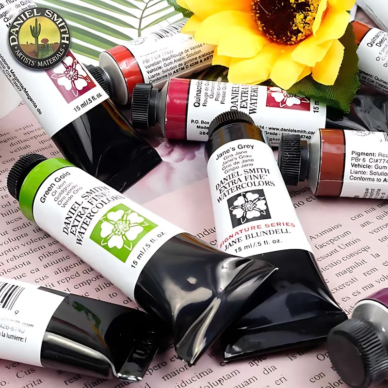Watercolor Paint Natural Mineral Ultra-Fine 15ml Paint Tube Acuarelas Painting Artist Painting Supplies American Daniel Smith