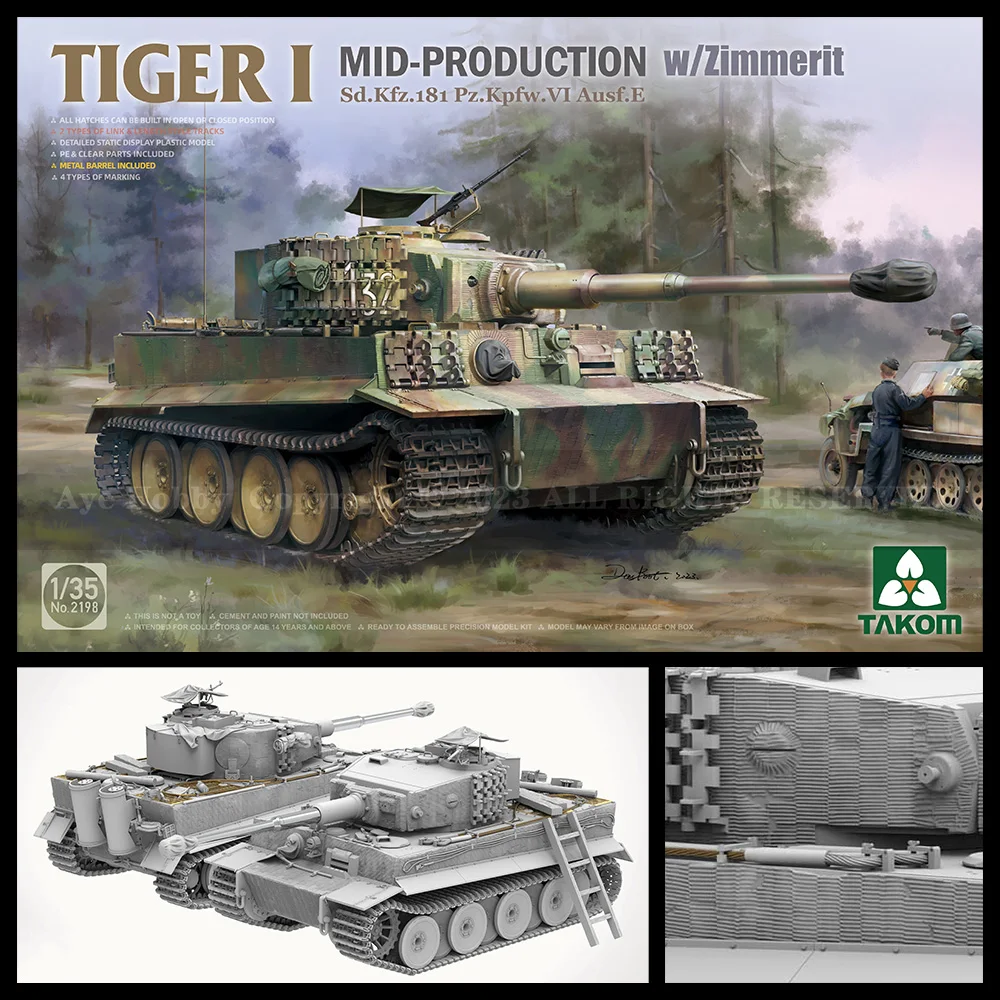 Takom] No.2198 1/35 Tiger I Mid-Production w/Zimmerit