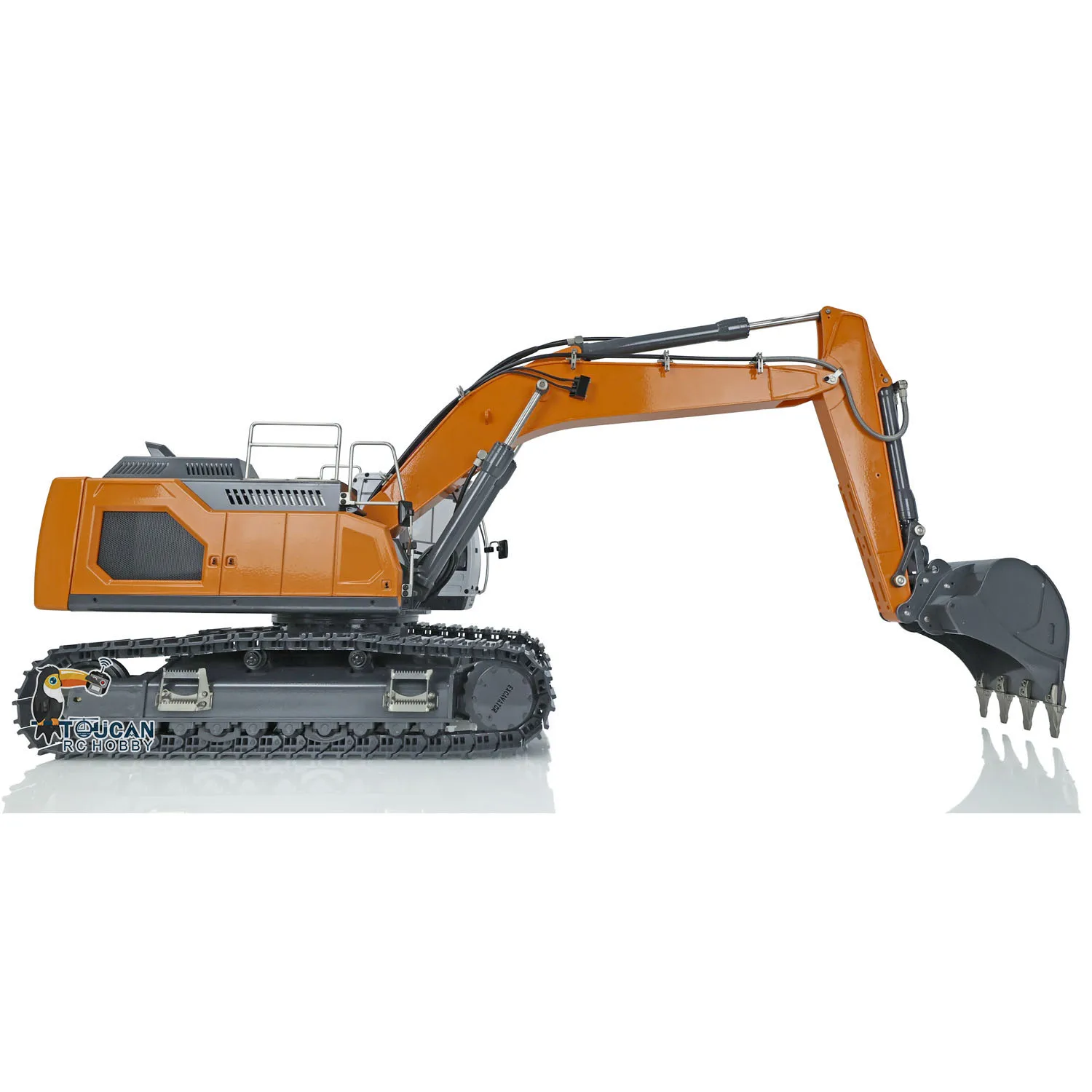 XDRC RC Hydraulic 1/14 Remote Control RTR 945 Excavator Matal Model Trucks Assembled Painted Light System Bucket Digger THZH1435 6