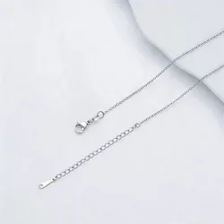 Adjustable Thin Chain Choker Necklace for Women - Elegant Pendant Jewelry for Daily Wear and Gifts (Silver Color)