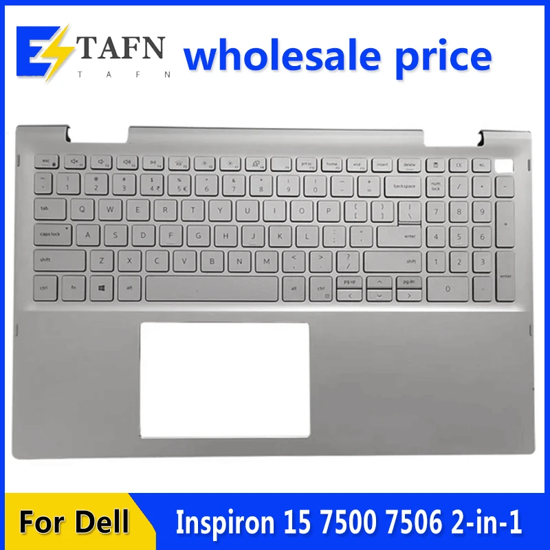 

New Original For Dell Inspiron 15 7500 7506 2-in-1 Laptop Palmrest Case Keyboard US English Version Upper Cover