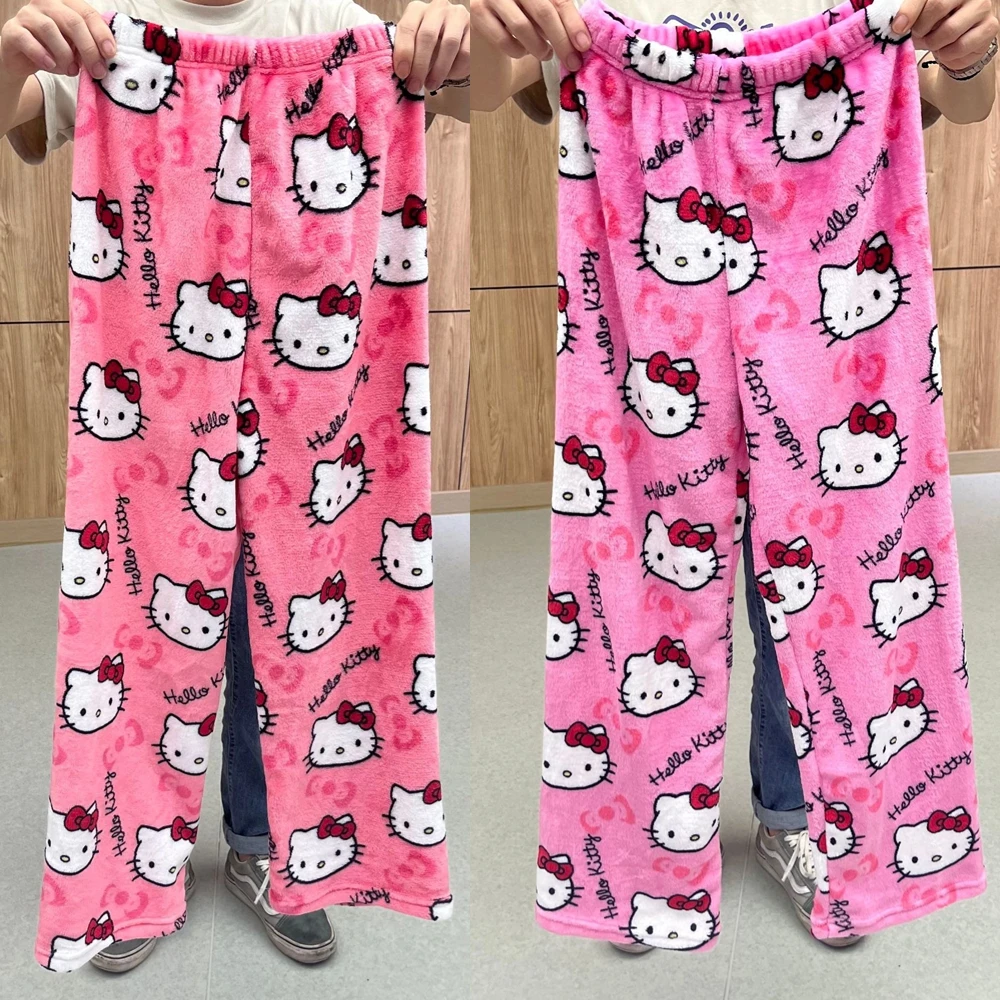 s*a様 美品 希少 ハローキティ サンリオ 日本製パジャマ レトロ ハローキティ SAZAC SAN-1740 キティ＆ミミィシャツパジャマ(50