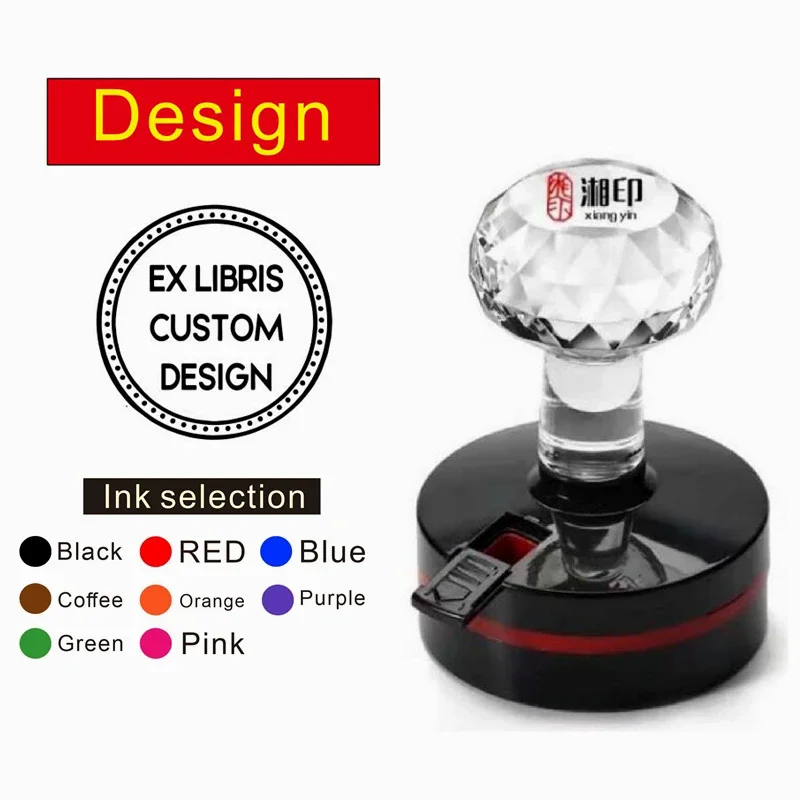 Personalized Logo and Text Self inking Stamp custom your own design company logo Customized Photosensitive Seal ink Stamp self inking stamp