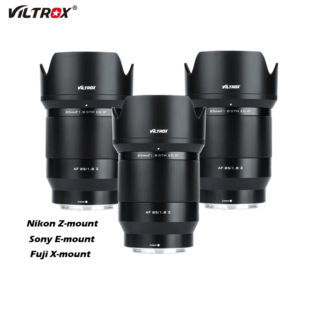Viltrox 85Mm Ii F1.8 Full Frame Portrait Auto Focus Lens Per Nikon Z Fuji X Sony E Lens Fujifilm X Nikon Lens Mount Camera Lense