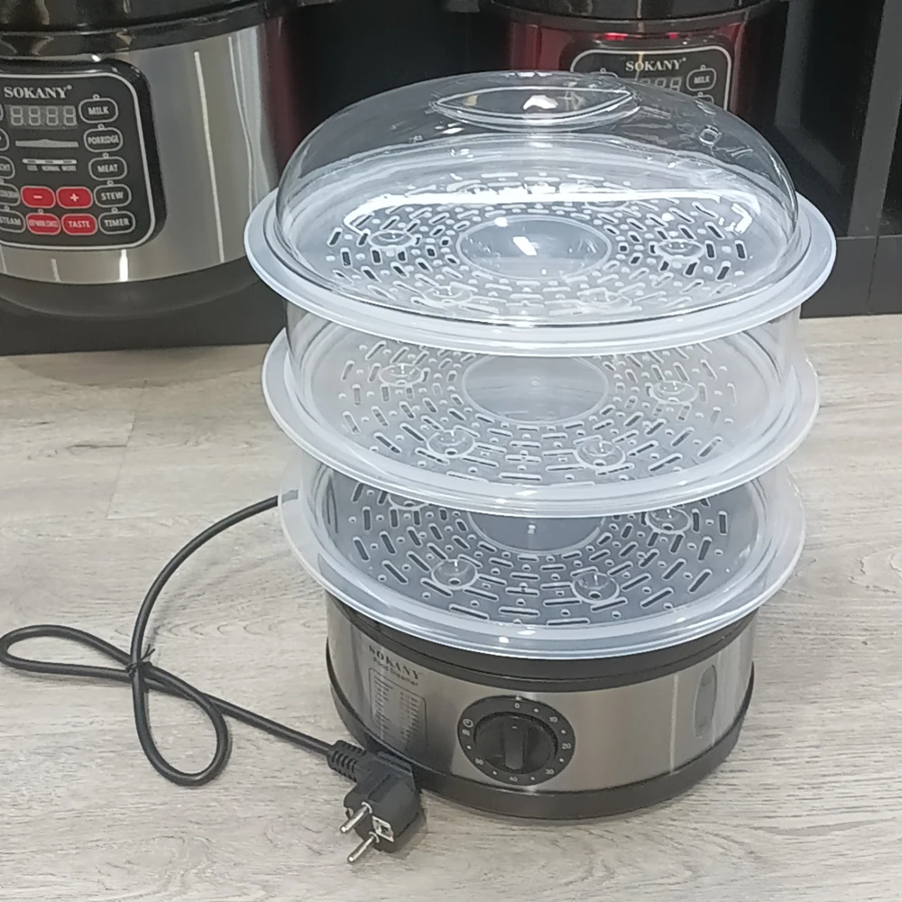 11L Large Capacity Electric Kitchen Food Egg Steamer, Automatic Thermal Smart Corn Bread Boiler, Breakfast Cooking Machine 푸드워머 5