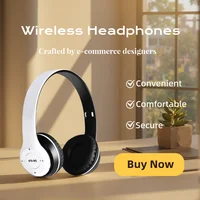 Foldable Bluetooth Headphones Wireless Overhead Earphones with Microphone Volume Control for iPhone And Android Game Headset 5