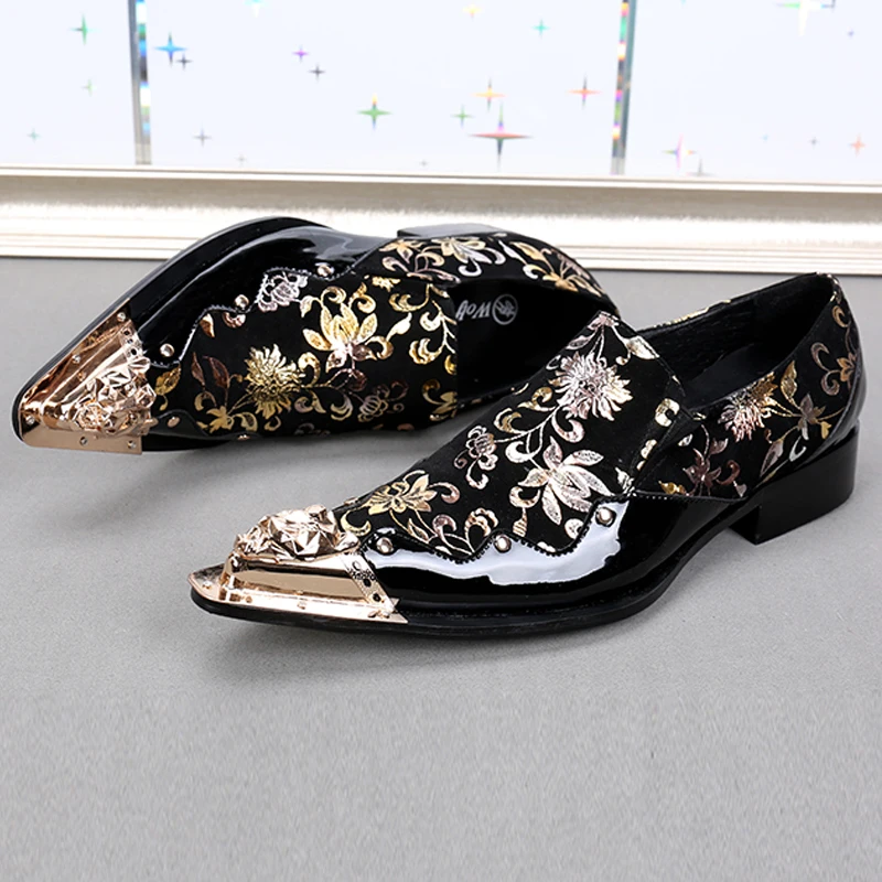 Handmade Black dress Genuine Leather Man Derby Shoes Men Luxury Designer Loafers Summer Party Oxfords Plus size Social shoe male
