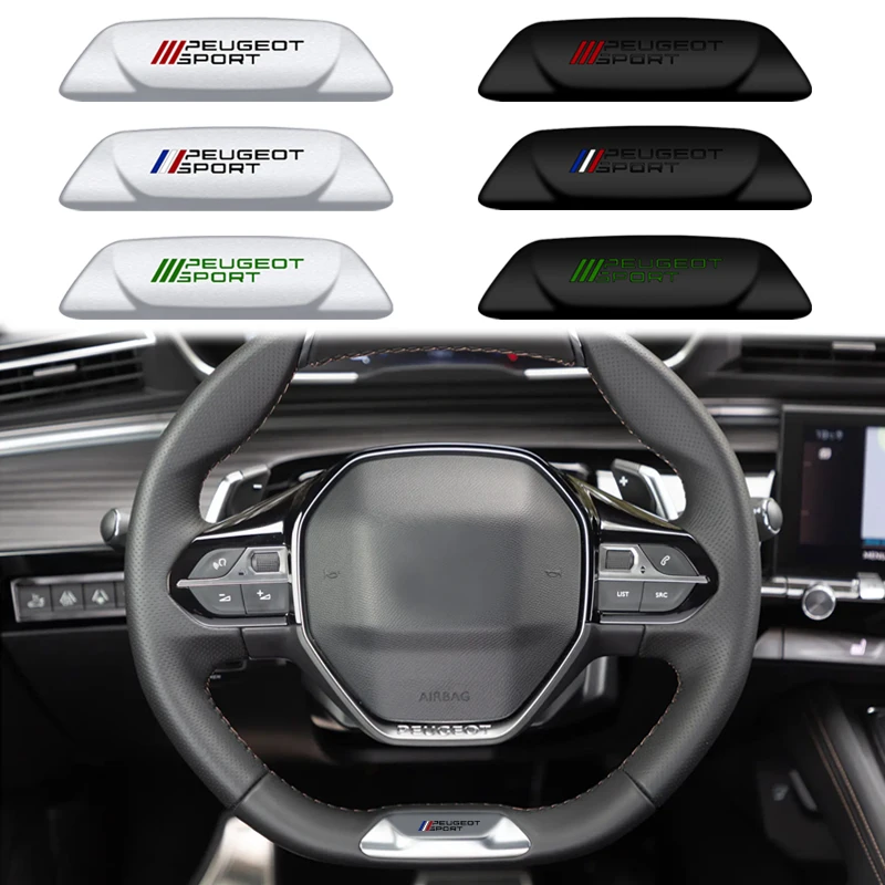 Auto Styling Sport Badge Interni Auto Nuovo Adesivo Emblema Volante Per Peugeot 4008 508 5008 3008 308 Phev