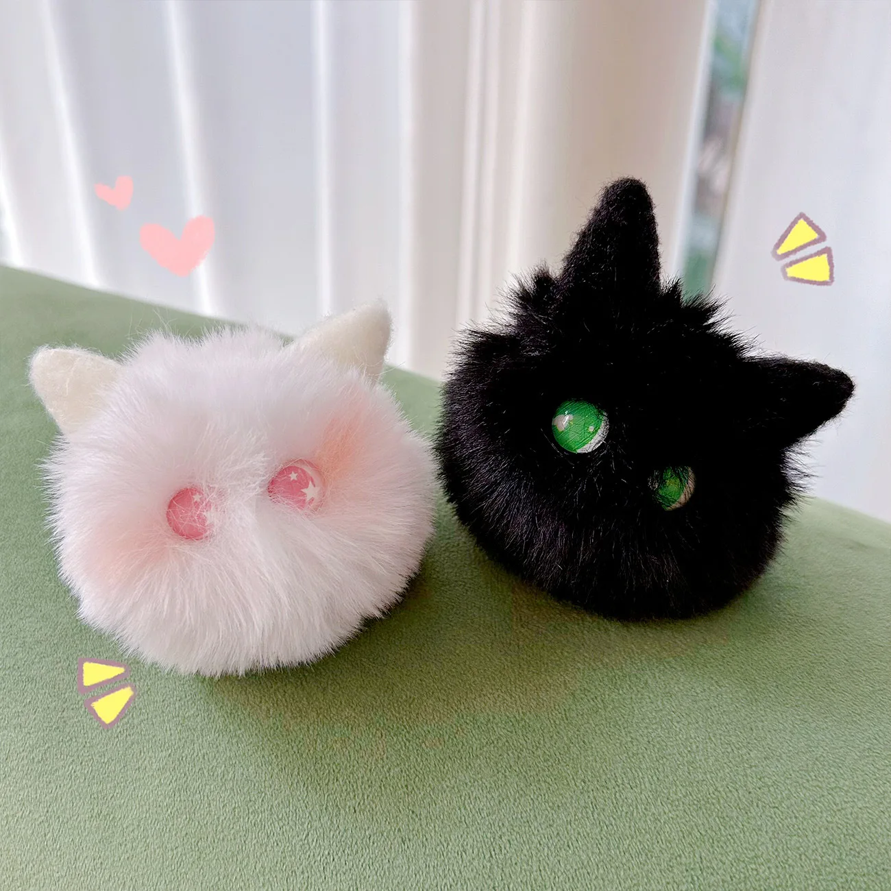 7cm-Cartoon-Cute-Hairy-Blush-Cat-Ball-Doll-Plush-Toy-Pendant-Girl-s ...