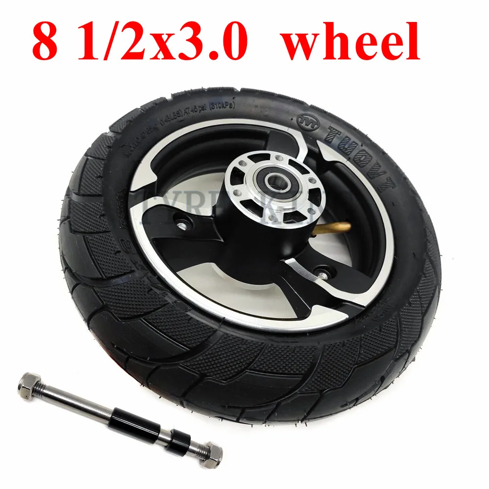 8 1/2x3.0 Pneumatic Tire for Electric Scooter Zero9 Front Wheel 8 1/2x2 (50-134) Upgrade Inner and Outer Tyre and Aluminum Rim