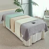 Soft Velvet Bean Bed Sheet for Beauty Salon Luxury Bed Covers for Massage Spa Use Skin-friendly 120x230cm 1