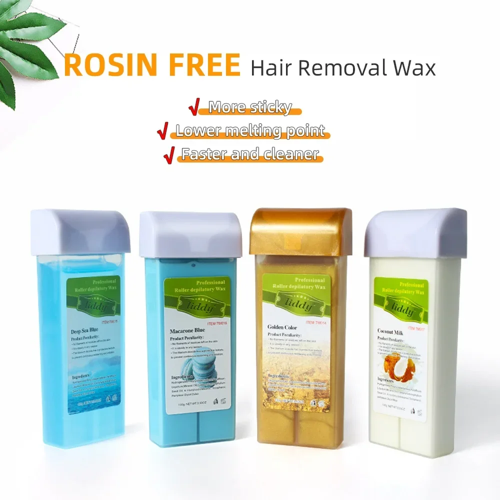 Hair Removal Cream 100g Rosin Free Cartridge Depilatory Hot Film Wax Roller Bikini Face Hair Legs Arm Removal