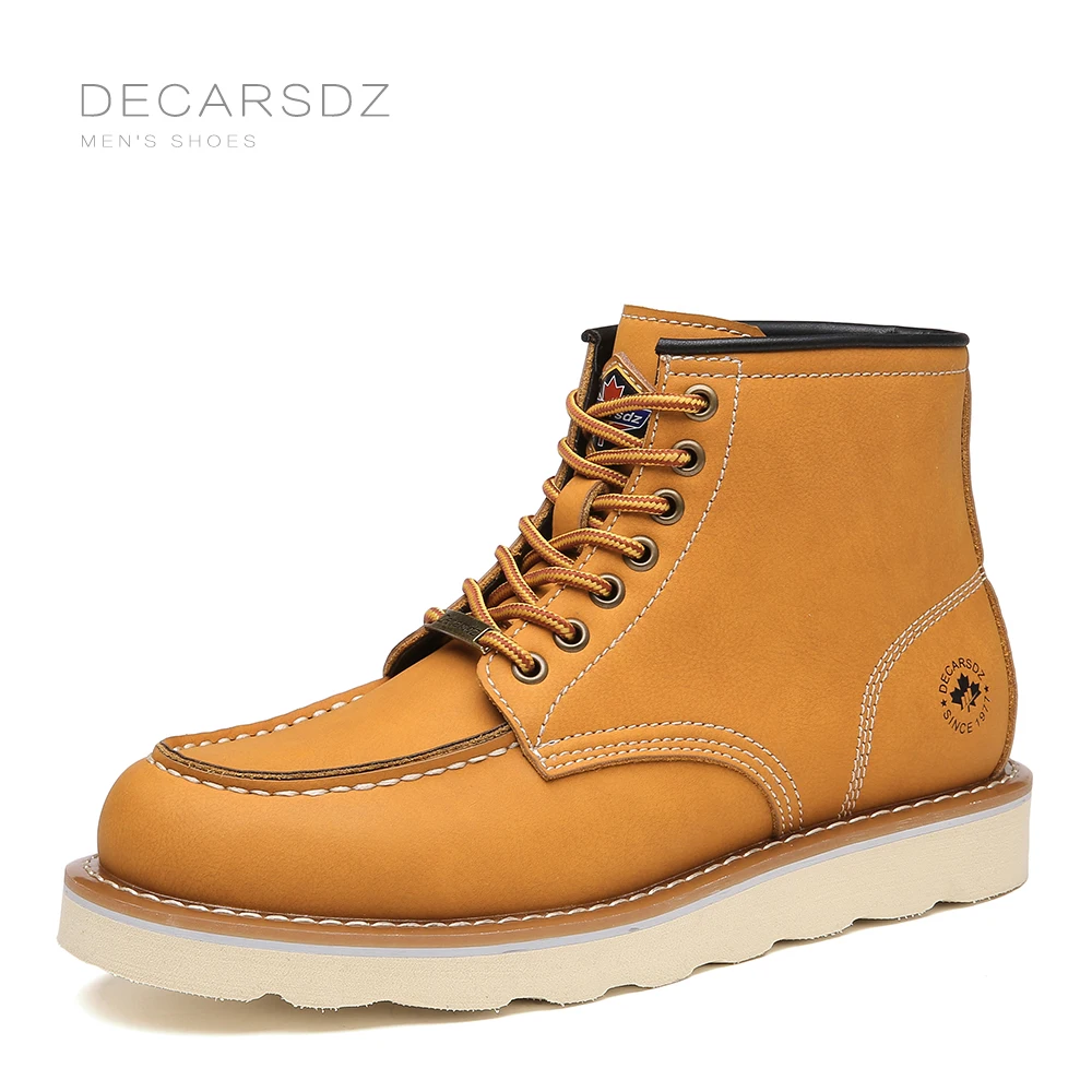 Decarsdz Luxury Genuine Leather Casual Classic Basic Men's Boots 2022