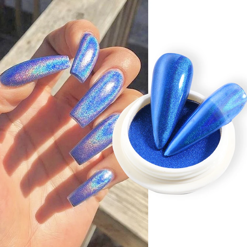 Nail Glitter Laser Metallic Rubbing Dust Chrome Powder Shinning Manicure Decoration Pigment CHLF01-07-1 nail powder,nail glitter,nail pigment,nail decoration,nail decorations