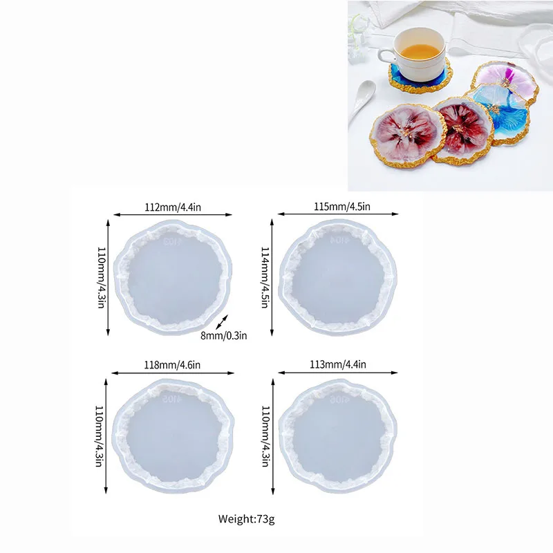 DIY Crystal Silicone Mold - Three-Layer Decorative Fruit and Tea Plate