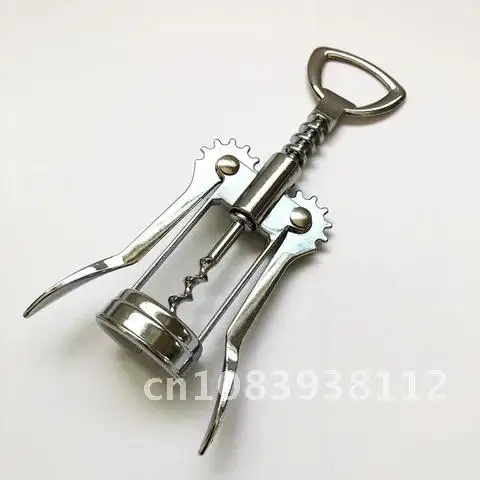 

1pcs Metal Red Wine Handle Corkscrew Stainless Steel Bottle Opener Wine Openers Cork Out Tool